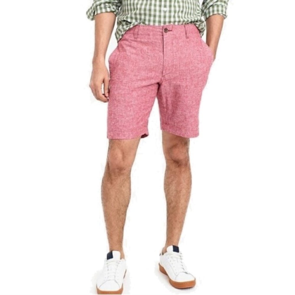 J CREW Reade linen Shorts Size 32W